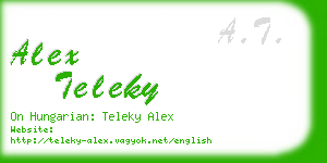 alex teleky business card